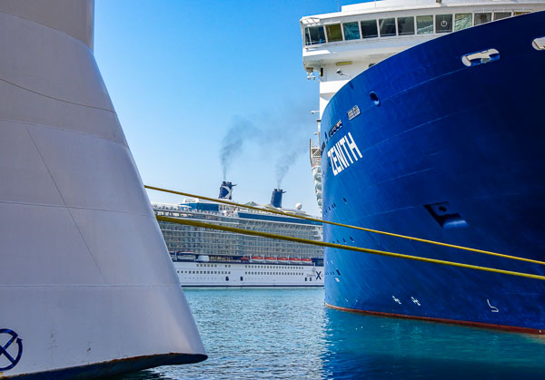 Cruise ships in Malta.