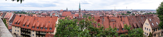 Panoramic view from Imperial Castle, Nuremberg