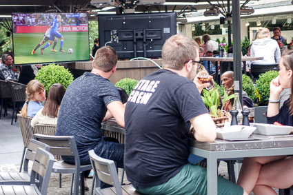 Public viewing of football match in Nuremberg