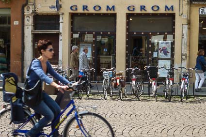 Bicyclist in Ferrara