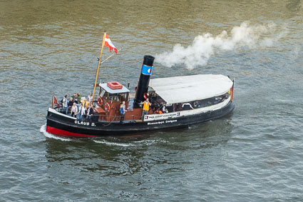 Steam-powered Hamburg sightseeing boat