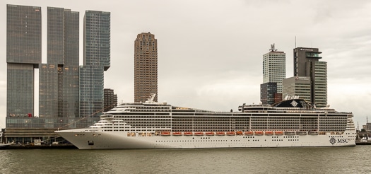 MSC PREZIOSA at Rotterdam Cruise Terminal