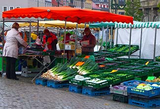 Market stall in Eisenach