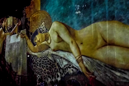 Gustav Klimt nude - L'Atelier des Lumières