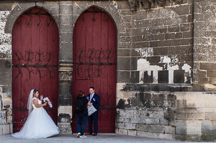 Wedding photos at Church of Saint-Étienne, Beauvais