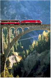 Bernina Express Rhaetian Railway Chur Glacier Express Anthony Lambert Switzerland by Rail Graubünden Landquart Pontresina Tirano St. Moritz