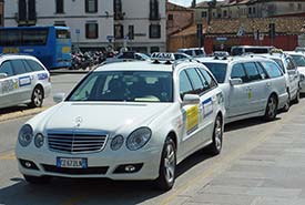 Venice taxis in Piazzale Roma