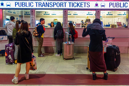 Public transportation ticket office in Venice Marco Polo Airport