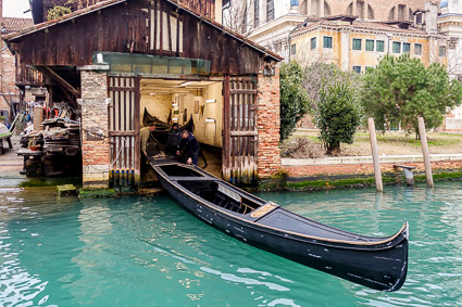 Gondola at Squero di San Trovaso, Venice