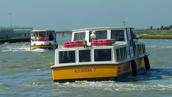 Alilaguna airport boats at Venice Marco Polo Airport