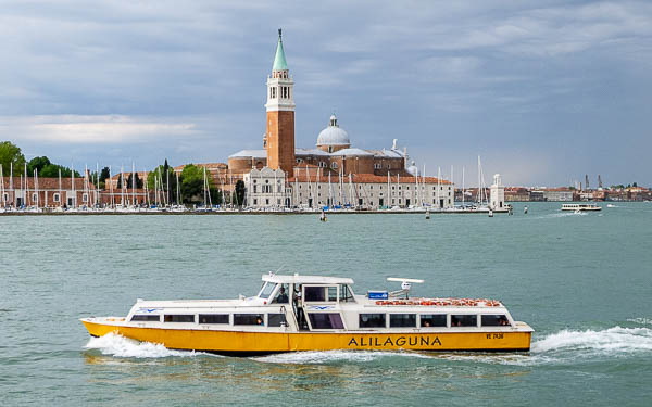 Alilaguna water bus in St. Mark's Basin, Venice