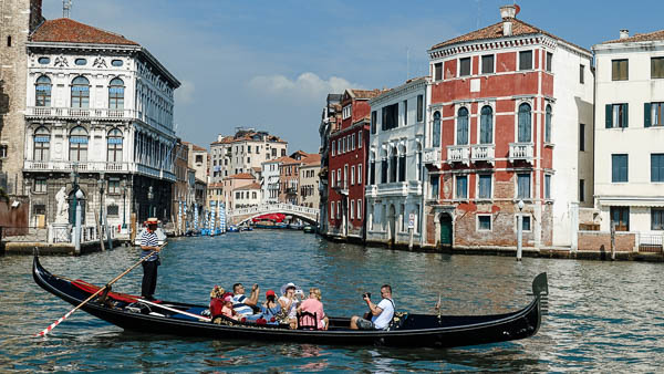 Gondola on Grand Canal.