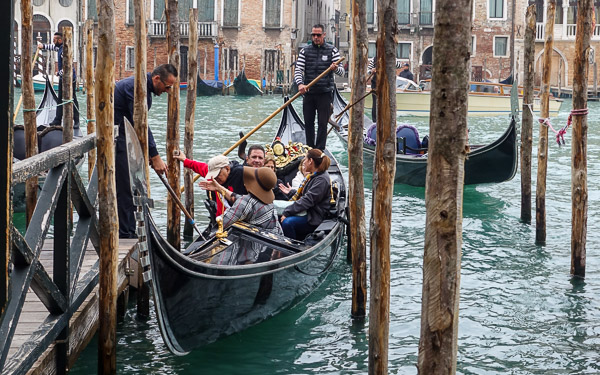 Traghetto on Grand Canal, Venice, Italy