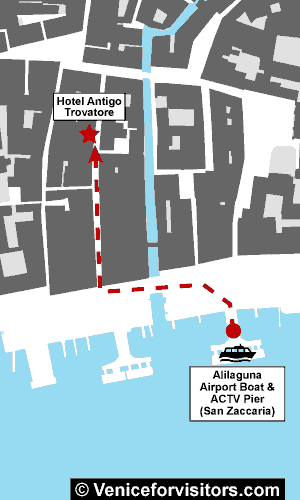 Hotel Antigo Trovatore walking map