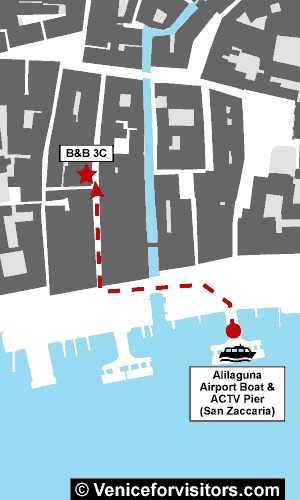 B&B 3C walking map