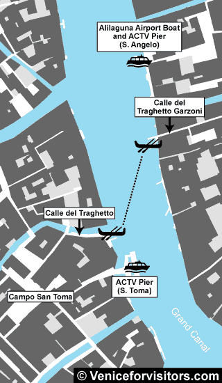 Traghetto Map - San Toma to Sant'Angelo