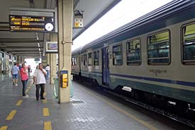 Train in Venezia Mestre Station