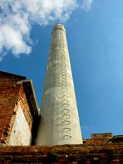 Murano glass factory chimney