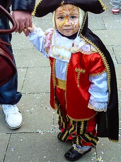 Child in Venice Carnevale costume