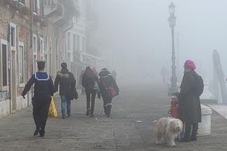 Venice foggy day